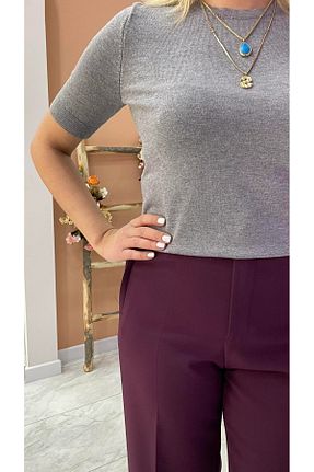 شلوار زرشکی زنانه ویسکون Karol - کد 892920976