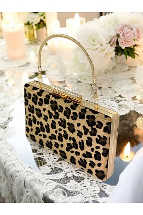 کیف مجلسی قهوه ای زنانه فلزی MidStore - کد 936143613
