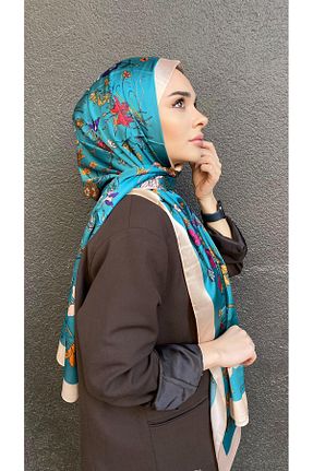 شال سبز زنانه ابریشم Webinay Home - کد 892935593