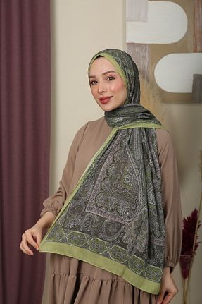 شال سبز زنانه پنبه ای aldyoo - کد 892951008