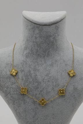 گردنبند استیل ( فولاد ) طلائی زنانه استیل ضد زنگ Inure Jewelry - کد 758927508
