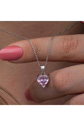 گردنبند نقره رنگی زنانه 925 عیار BYARS BİLİSİM - کد 896570032
