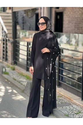 ست بالاتنه و پائین تنه مشکی زنانه Jamila - کد 894002183