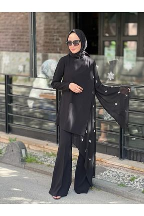 ست بالاتنه و پائین تنه مشکی زنانه Jamila - کد 894002183