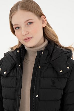 پالتو پشمی مشکی زنانه گشاد U.S. Polo Assn. - کد 847441124