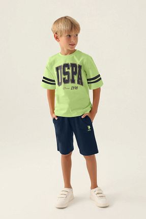 ست بالاتنه و پائین تنه زرد بچه گانه بافتنی U.S. Polo Assn. - کد 804774285