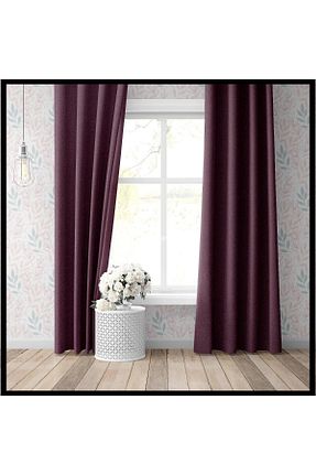 پرده زمینه بنفش پلی استر venedik home - کد 278363649