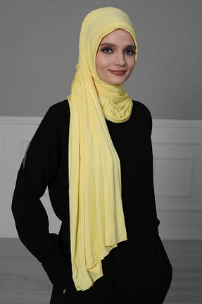 شال زرد زنانه ویسکون Aisha