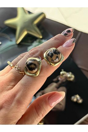 گوشواره استیل (فولاد) زرد استیل (فولاد) MODA - کد 893048724