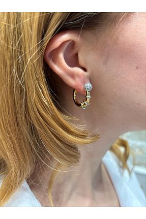 گوشواره جواهر رنگی سنگ طبیعی Jerie - کد 894759833