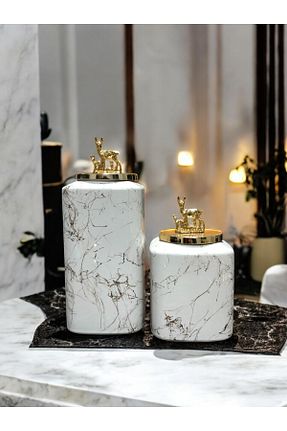 اجسام تزئینی و بیبلو سفید سرامیک ferayhome - کد 893069693