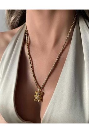 گردنبند استیل ( فولاد ) طلائی زنانه استیل (فولاد) Bubbleatelier - کد 893096589