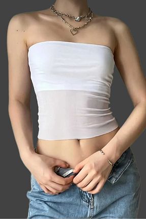 بلوز سفید زنانه ساده morche - کد 893111735