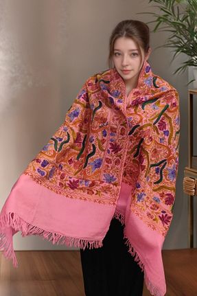 شال صورتی زنانه onliecraft - کد 893132284