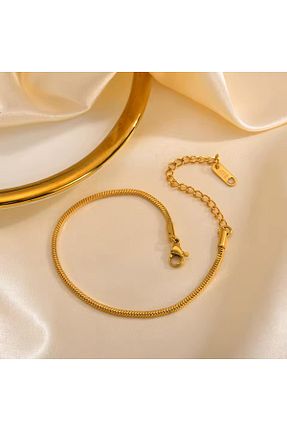 دستبند استیل (فولاد) طلائی زنانه استیل (فولاد) Takıkraliyeti - کد 893125134