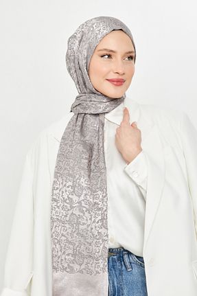 شال طوسی زنانه ویسکون Scarf - کد 893125362