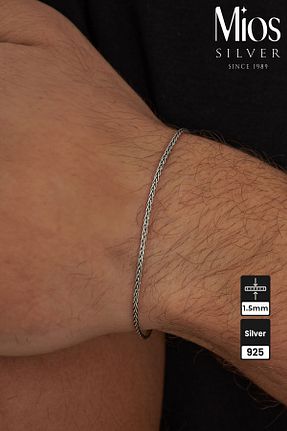 دستبند نقره مردانه 925 عیار Mios Silver - کد 893196499