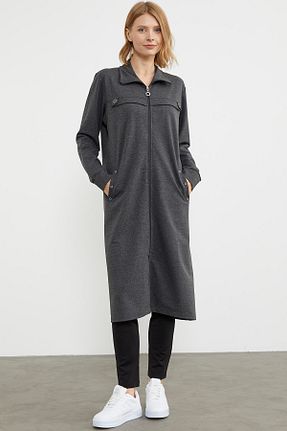 کلاه و ابایا طوسی زنانه مخلوط ویسکون Sementa - کد 787878246