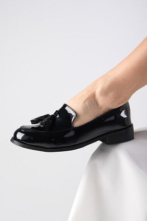 کفش لوفر مشکی زنانه چرم مصنوعی Mio Gusto - کد 35495196