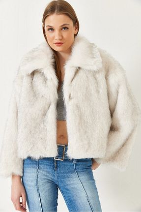 کاپشن سفید زنانه Straight Bianco Lucci - کد 893279951
