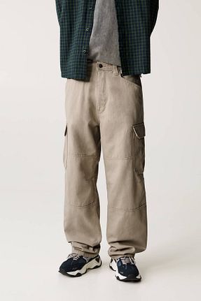 شلوار طوسی مردانه پنبه ای Pull & Bear - کد 893284169