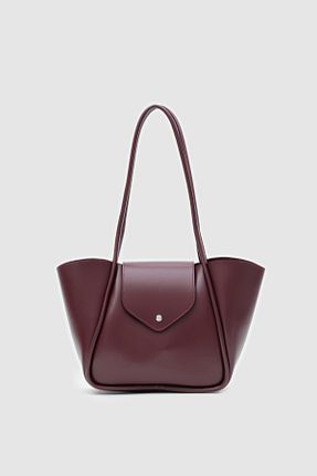 کیف دوشی زرشکی زنانه چرم مصنوعی Shule Bags - کد 893282177