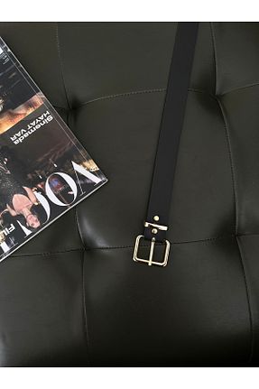 کمربند مشکی زنانه چرم مصنوعی coaksco - کد 893298534