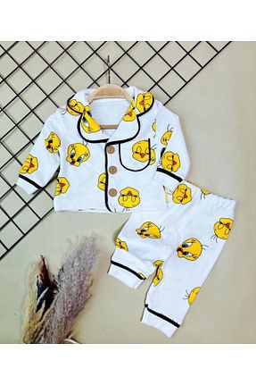 ست لباس راحتی سفید بچه گانه چاپی Sparrow Laurel - کد 694802690