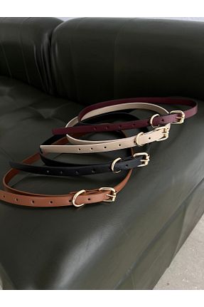 کمربند رنگی زنانه چرم مصنوعی coaksco - کد 893296947