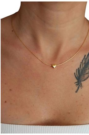 گردنبند جواهر زرد زنانه ریخته گری Feron accessories - کد 894847605