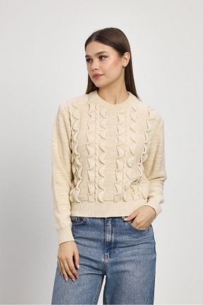 پلیور بژ زنانه رگولار Rays - کد 893317212
