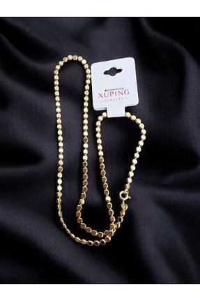 گردنبند استیل ( فولاد ) طلائی زنانه استیل (فولاد) XUPING JEWELRY - کد 893312285