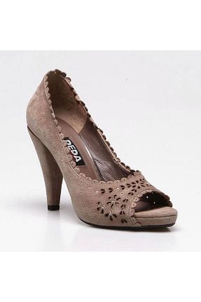 کفش پاشنه بلند کلاسیک قهوه ای زنانه جیر DEDA - کد 33392984