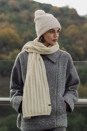 شال گردن بژ زنانه اکریلیک Nordbron - کد 885194884