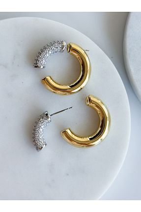 گوشواره استیل (فولاد) متالیک استیل (فولاد) CHARMLUCKY - کد 893350330