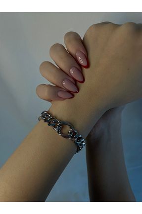 دستبند استیل (فولاد) زنانه استیل (فولاد) Tasarım - کد 893361993