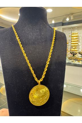 گردنبند استیل ( فولاد ) زرد زنانه استیل (فولاد) imitasyon dünyası - کد 895153779
