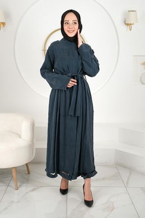 مانتو بلند حجاب سبز زنانه MissWhence - کد 893407503