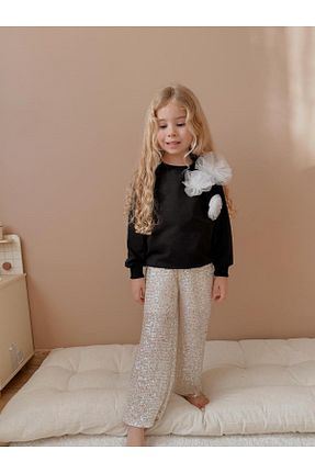 ست بالاتنه و پائین تنه نباتی بچه گانه بافتنی YİGİT BUTİK - کد 895172123