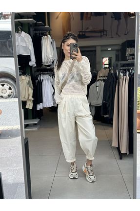 شلوار بژ زنانه Havuç/Şalvar İstanbul - کد 893421438