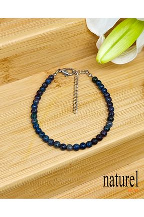 دستبند جواهر سبز زنانه سنگ طبیعی Naturel Tılsım - کد 882602615