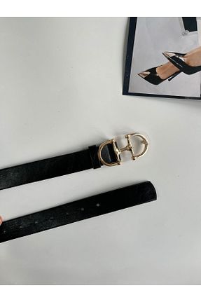 کمربند مشکی زنانه چرم مصنوعی Babydoll Bag - کد 857866280