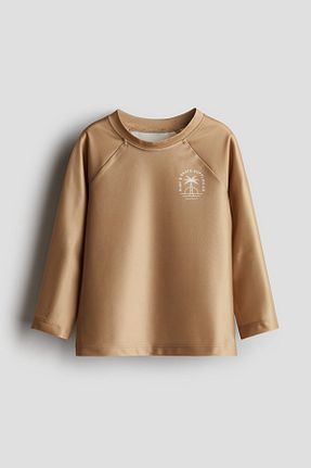مایو قهوه ای بچه گانه پلی استر H&M - کد 895218291