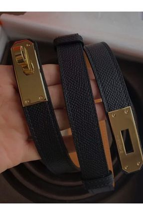 کمربند مشکی زنانه زنجیر ARDSU - کد 893484490