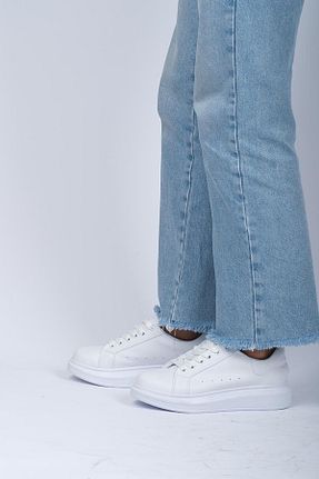 کفش کژوال سفید زنانه پاشنه کوتاه (1 - 4 سانتی متر) KayguShoes - کد 893491913