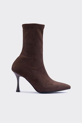 بوت / نیم بوت قهوه ای زنانه جیر SHOEMARK - کد 890820300
