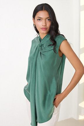 بلوز سبز زنانه ساده Setre - کد 893542703