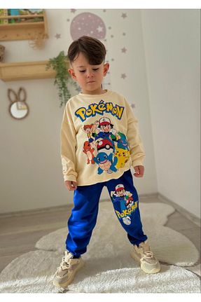 ست بالاتنه و پائین تنه نباتی بچه گانه بافتنی öykümgaleria - کد 896547343
