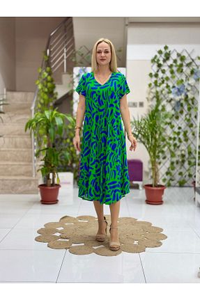 لباس سبز زنانه بافتنی Punta Otantik - کد 895473845