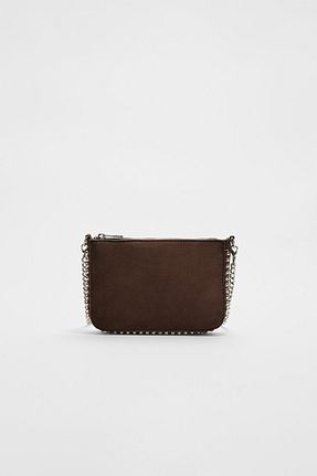 کیف دوشی قهوه ای زنانه پلی استر Stradivarius - کد 893582906